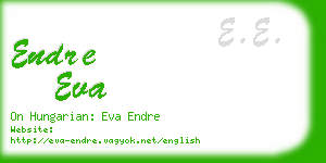 endre eva business card